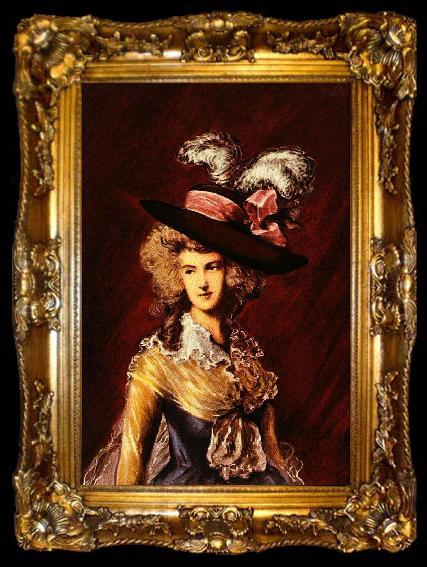 framed  Thomas Gainsborough Ritratto, ta009-2